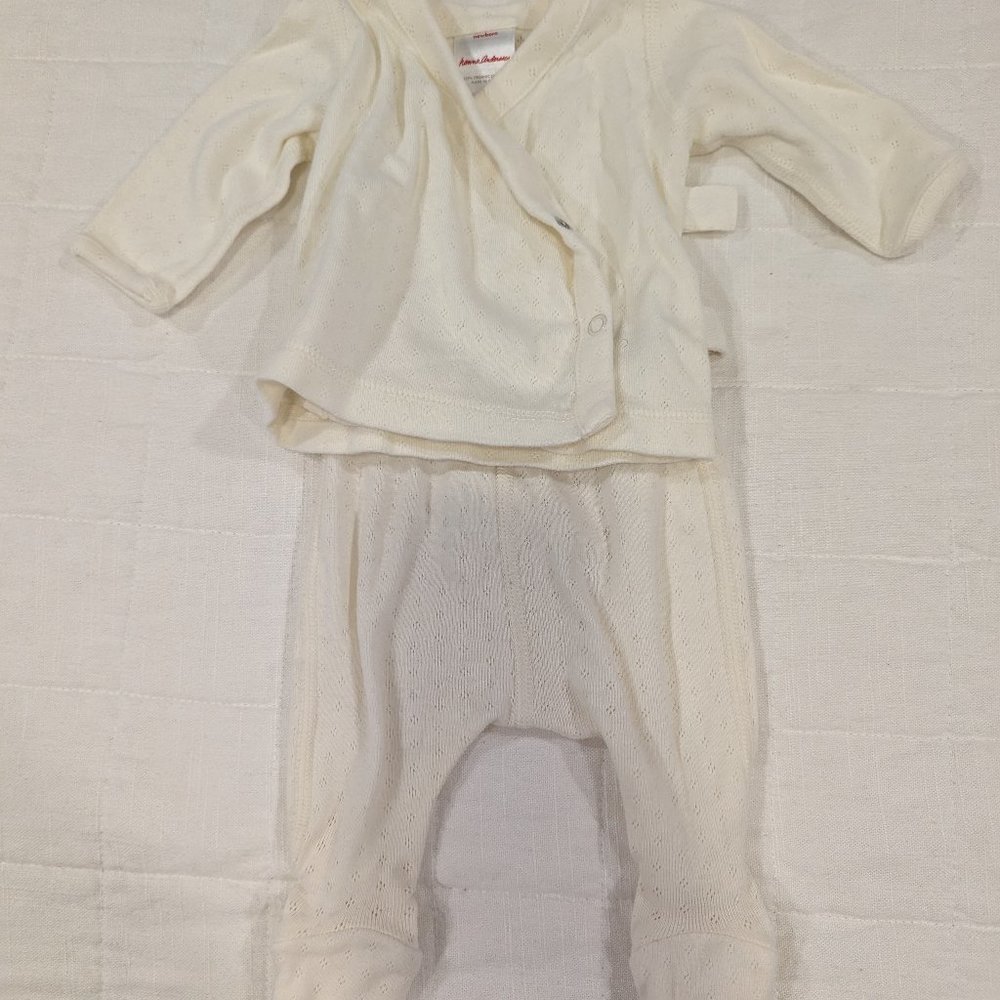 Hanna Andersson Organic Cotton Pointelle Newborn Set